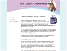 Tablet Screenshot of cargillchildminding.co.uk